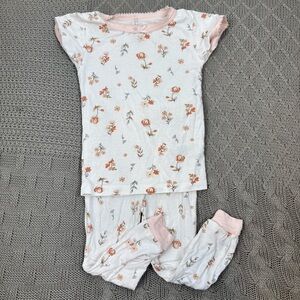 Milkberry Girls  Kids Pajamas - Pink and White